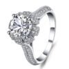 Elegant Zircon-Inlaid Couples Ring – Stylish Handmade Design