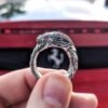 Vintage Dragon Engraved Ring – Bold Metal Statement Piece