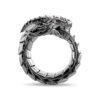 Vintage Dragon Engraved Ring – Bold Metal Statement Piece