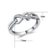 White Gold-Plated Zircon Wedding Ring – Timeless Elegance