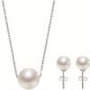 Single Pearl Necklace – 14K Gold-Plated Elegant Chain