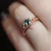 Elegant Rose Gold-Plated Ring – Timeless Sparkle