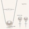 Single Pearl Necklace – 14K Gold-Plated Elegant Chain