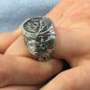 Embossed Sailboat Ring – Bold Nautical-Inspired Band