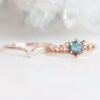 Elegant Rose Gold-Plated Ring – Timeless Sparkle