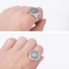 ea241d62-e59b-40bf-901b-ea7909021fdc.jpg Bold Vintage Silver-Tone Adjustable Ring